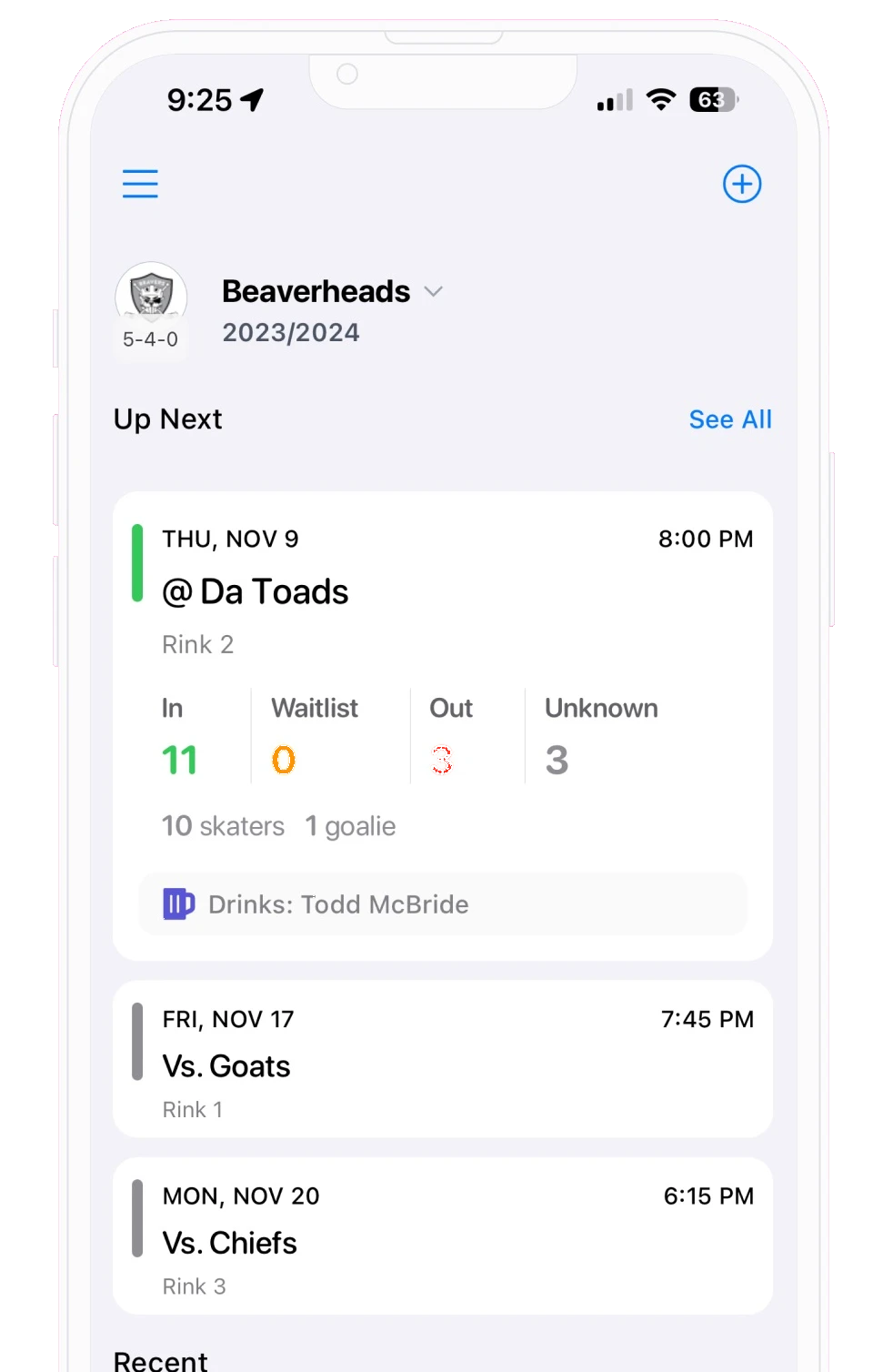 BenchApp team management app